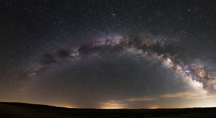 The immense, star-filled canopy of the night sky.
