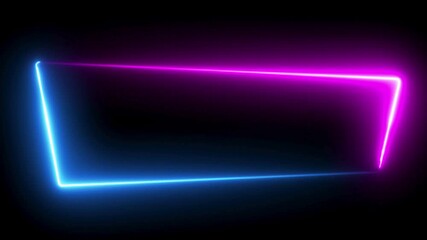 Glowing neon sign. Glowing neon lights.