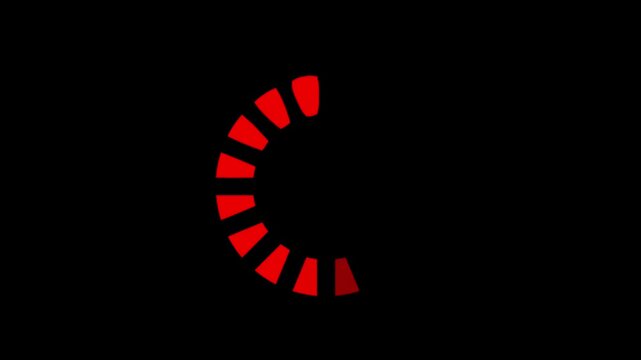 abstract background vector Circular Progress Bar 0 to 100% Loading Animation Digital Spinning Loading Indicator (Seamless Loop)