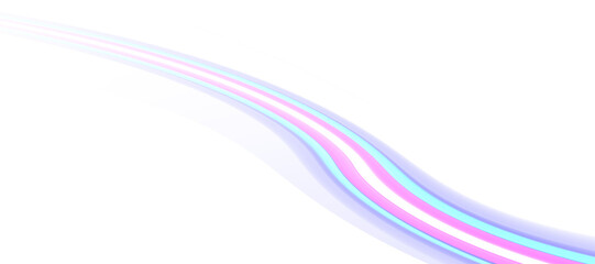 Abstract wavy lines in transgender flag colors isolated on transparent background conceptual background