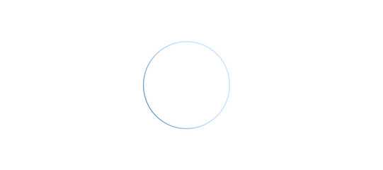 Simple circle isolated on transparent background, a basic geometric shape for design purposes