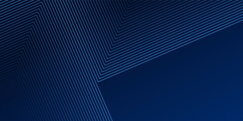 Blue abstract background with glowing arrow lines. Modern shiny blue geometric lines design. Technology futuristic  modern