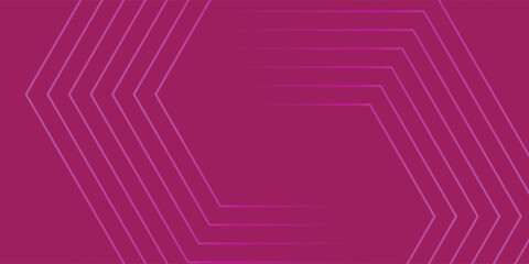 Vibrant Magenta Abstract Infinity Hexagon Background, Vector Illustration.