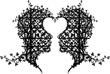 Abstract geometric composition with vibrant color palette