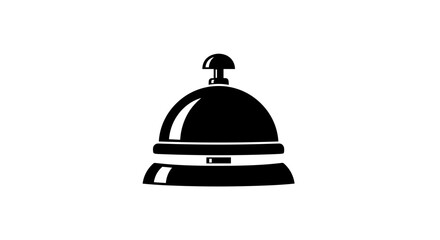 Elegant Reception Bell Illustration for Service and Assistance.