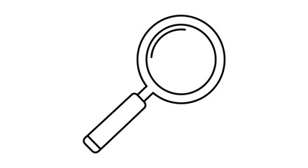 Magnifying Glass Icon Symbol of Search and Investigation 1.
