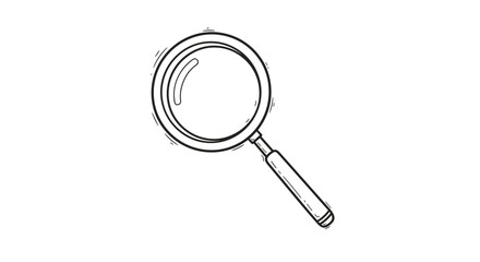 Magnifying Glass Illustration A Detailed Search and Exploration Tool.