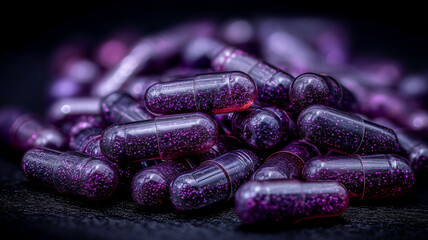 A conceptual pile of glossy capsules representing pharmaceutical innovation, advanced supplements and the expanding landscape of modern health solutions.
