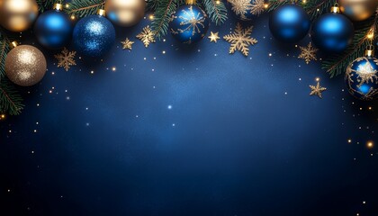 Abstract blue Christmas background