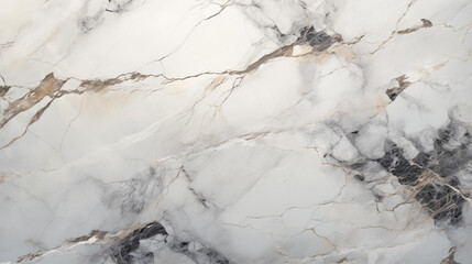 Elegant Calacatta Marble Texture Background White and Gray Veins with Gold Accents for Luxurious Interiors and Design