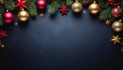 Dark tone of Christmas or New Year background