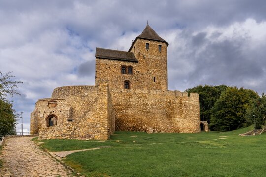 view of the historic Bedzin Castle in southern Poland