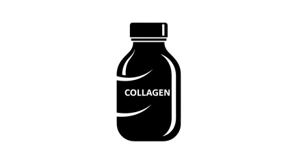 Collagen Supplement Bottle Enhancing Beauty and Wellness Naturally.