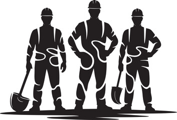 vector illustration of a construction worker
