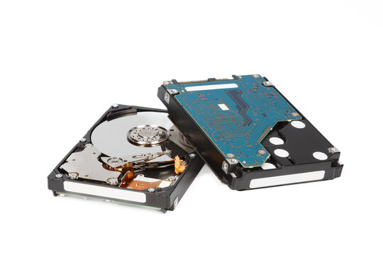Front and back of a hard drive - Powered by Adobe