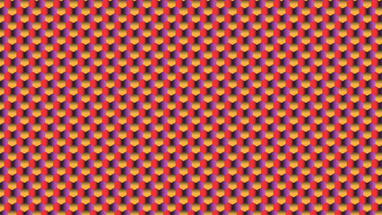 Vibrant hexagonal 3d pattern abstract background texture design.