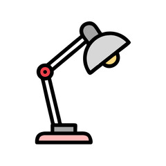 desk lamp isolated on transparent background