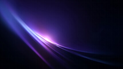 Streaks of radiant light flow diagonally across a dark background with deep purple tones