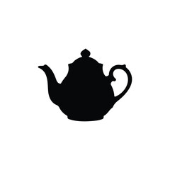 Teapot  silhouette icon vector flat design.