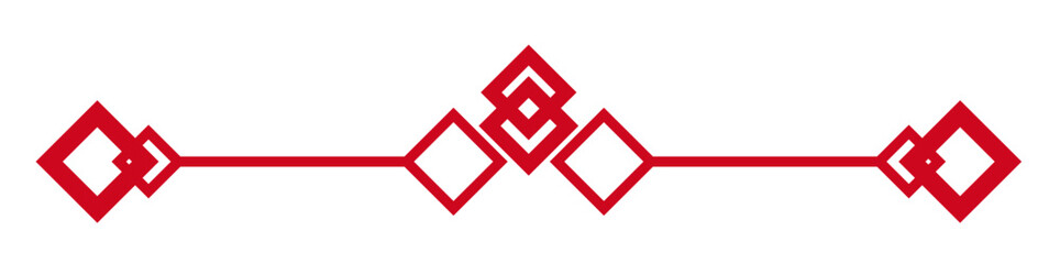 Chinese Oriental Border Vector, Lunar New Year, Traditional Asian Japanese Decorative Corners, Festive Ornaments, and Classic Separator Elements Poster Greeting Card Decoration © Kyrie Eleison