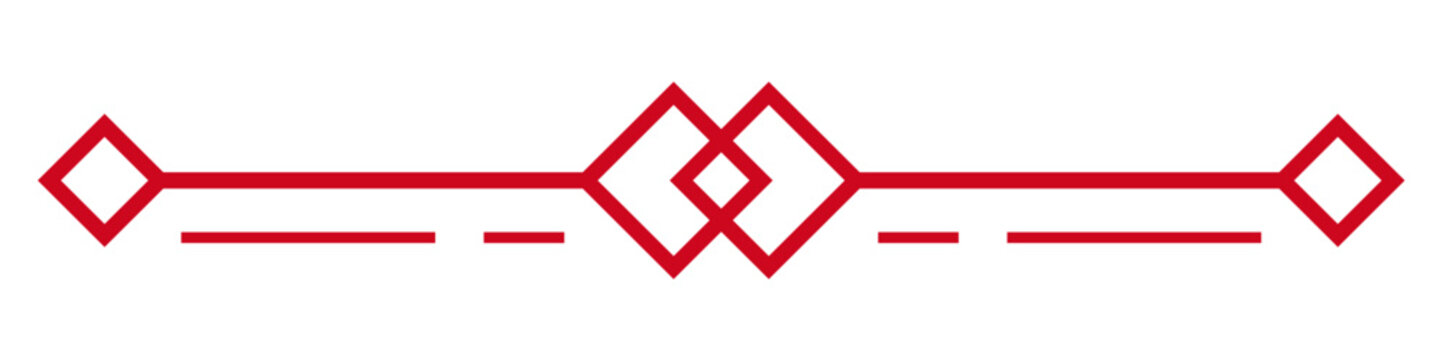 Chinese Oriental Border Vector, Traditional Asian Japanese Decorative Corners, Festive Ornaments, and Classic Separator Elements