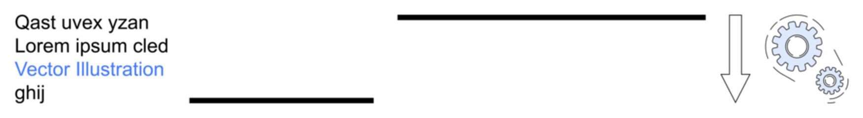 Business strategy, workflow planning, process optimization, automation, team performance, operations management. Gear icons with a downward arrow. Workflow planning and process optimization concept