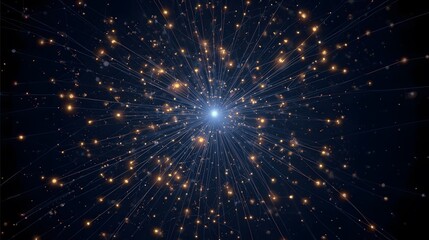 Naklejka premium Abstract starry light background with space for text