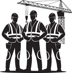 vector illustration of an architect