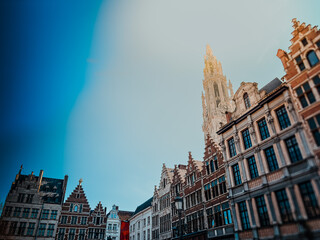 Fototapeta premium Street view of Antwerp, Belgium