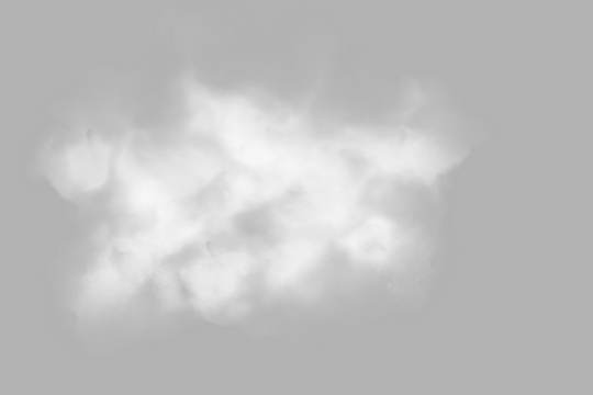 soft white cloud overlay on transparent background, fluffy mist fog texture for design