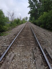 Obraz premium Railway in the city