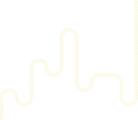 Chevron layout forms a motion guide with fluid contours tracing a smooth directional trail.