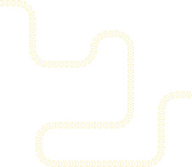 Chevron chain constructs a motion arrow with flowing contours indicating a continuous directional trail.