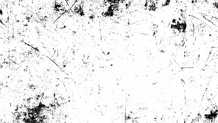 Black grunge texture background with white scratches and speckles Vector, illustration