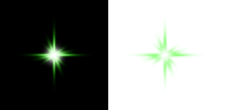 Vibrant Green Lens Flare Effect: Abstract Star Light Burst Overlay PNG،Vector Green Sparks isolated