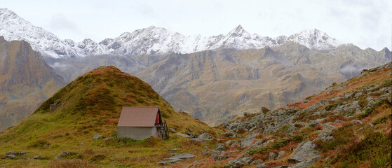 Autumn Landscape in Verbier closely Lac de Louvie
