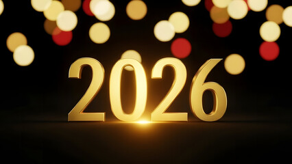 New Year Golden Luxury Background2026