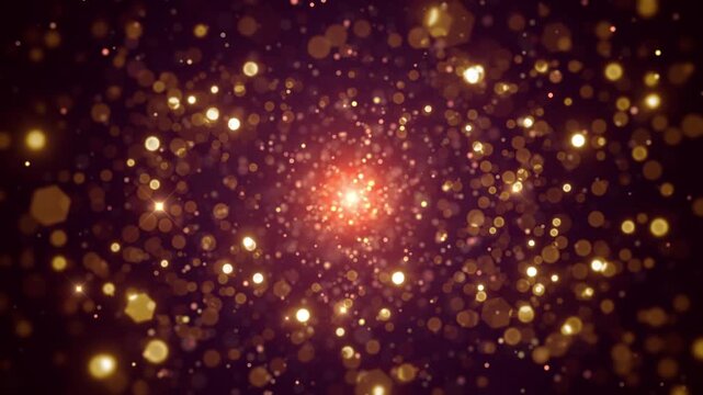 brown glowing celebration light bokeh background