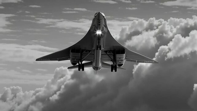 Powerful Jet Taking Off with Intense Engine Thrust and Dynamic Runway View