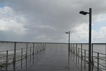Obraz premium pier on the beach