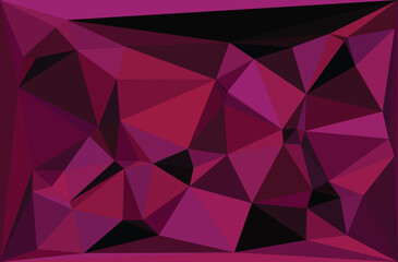Fototapeta premium Abstract geometric background with a purple and pink triangle pattern for a futuristic vector design