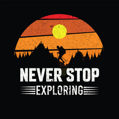 Motivational outdoor adventure art with hiker silhouette and inspiring message transparent background.png