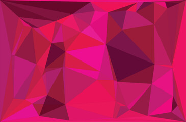 Obraz premium Abstract geometric triangle pattern with purple and pink polygon shapes for a vector design background or wallpaper illustration