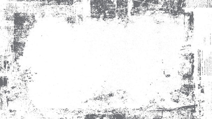 Distressed white background with textured dirt and artistic drop effects. Abstract grunge pattern on white background featuring rough stain and textured elements. 