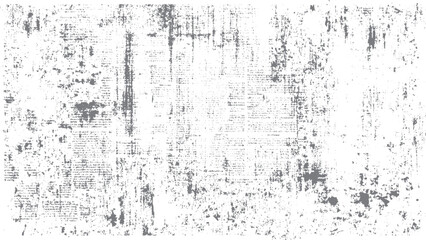 White grunge texture with scattered black speckles, dust and scratches. black ink splat background. 