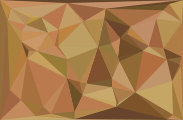 Abstract orange geometric polygon background pattern with seamless triangle mosaic illustration