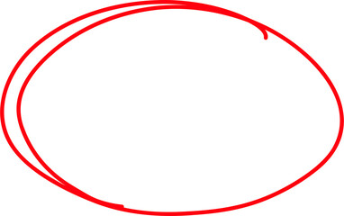 Hand Drawn red Circle Png Abstract red circular brush stroke design with marker texture. Hand drawn red circle frame with bold marker brush stroke effect.