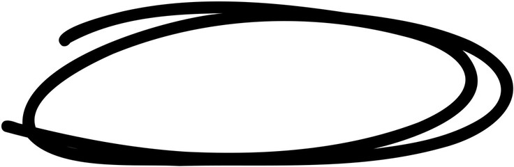 Hand Drawn Black Circle Png 
