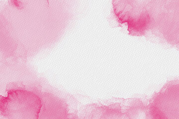 Abstract background texture, soft colors pink and white watercolor gradients hand-painted. High resolution ink texture for design. Blank place for text. Color drops