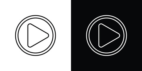 Play icons vector template, EPS 10 for design